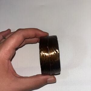 Bronze Colored Bangle Bracelet Cuff Style Metal